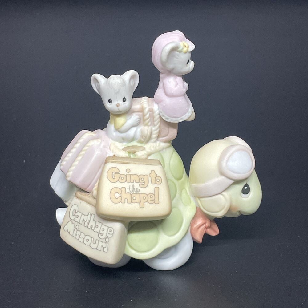Precious Moments 2001 Chapel Exclusive Going To The Chapel Turtle Mouse 136018